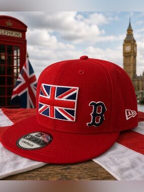 New Era Boston Red Sox London Series England Britian UK Flag 9Fifty 950 Hat NEW